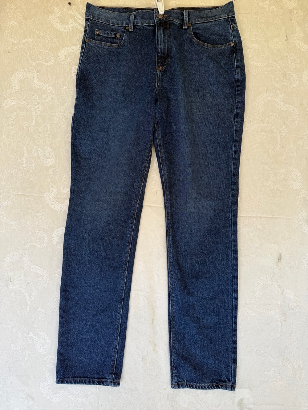 Mott&Bow Slim Olive 9 months Straight Jeans in Dark Blue Denim
